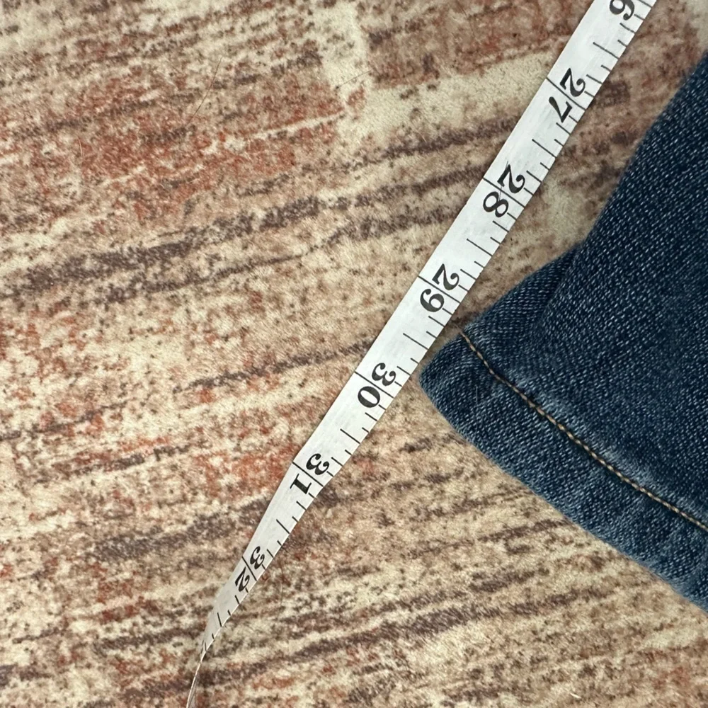 True Religion Twisted Dean Slim Blue Drawstring Denim Jeans Men's Size 31x30